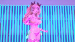 1girls 2boys 3d_animation animated areolae audience beauty_mark big_ass big_breasts bikini boots condom condom_belt cum_in_pussy cum_inside dancing double_penetration fellatio heart_shaped_sunglasses heels huge_breasts long_gloves long_hair longer_than_one_minute micro_bikini mmd navel neon nicole_demara nipples pink_hair seruu shadow_people sunglasses tagme tights twintails used_condom vaginal_penetration video zenless_zone_zero
