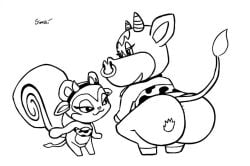 24fps :3 :d animal_crossing animated anus anus_only anus_peek ass ass_size_difference bottomless bovine buttplug_tail chibi cowbell cowbell_collar cowprint cowprint_bikini female female/female furry huge_ass loop monocrhome patty_(animal_crossing) pecan_(animal_crossing) simski size_difference spanking spanking_ass squirrel surprised tagme turning video