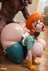 dexter's mom from cartoon network by lucasai