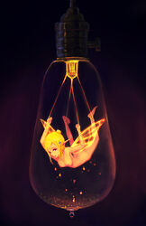 breasts captive fairy female glowing ikelag light_bulb nipples small_breasts