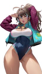 big_breasts boob_window curvy dark-skinned_female dark_skin female high_resolution highlights_(coloring) indie_virtual_youtuber jacket jacket_open neon_harper nonbinary painted_nails ponytail swimsuit tanned_skin thick_thighs twitch.tv virtual_youtuber voluptuous wide_hips wide_thighs yellow_eyes youtube