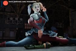 1boy 1girls 3d absurd_res arrogant ass batman:_arkham_knight batman_(series) beaten black_hair blender breast_smother breasts catfight choking dc dc_comics defeated dominant dominant_female domination dominatrix female female_domination femdom fortnite fortnite:_battle_royale harley_quinn harley_quinn_(arkham) harley_quinn_(suicide_squad_game) helpless highres humiliated humiliating humiliation jpeg jvfemdom legs light-skinned_female light_skin long_hair looking_pleasured pinned pinned_down robin_(dc) robin_(fortnite) robin_(tim_drake) sadism sadistic sadistic_female short_hair sitting sitting_on_another sitting_on_face smile smirk smothered smothering smug smug_face smug_grin straddling submission submission_hold submissive suffocation suicide_squad suicide_squad:_kill_the_justice_league swimsuit tim_drake utter_domination