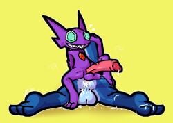 2025 3_toes after_sex anthro anthro_on_anthro ass backsack balls big_balls big_butt big_penis blue_balls blue_perineum blush bodily_fluids chest_gem cum cum_drip cum_from_ass cum_in_ass cum_inside cum_on_butt cum_on_feet cum_on_ground cum_on_leg dominant dominant_anthro dominant_male dripping drooling duo erection faceless_anthro faceless_character faceless_male feet foreskin front_view gem gem_eyes generation_3_pokemon genital_fluids genitals glans green_eyes grin heart_symbol huge_cock humanoid_genitalia humanoid_penis lizard male male/male male_on_bottom male_on_top motion_lines nintendo on_bottom on_top penis perineum pokemon pokemon_(species) purple_balls purple_body purple_scales rear_view red_glans red_penis reptile sableye saliva scales scalie sharp_teeth smile submissive submissive_anthro submissive_male tail tail_grab teeth thick_thighs throbbing throbbing_penis toes ulti_(ultilix) ultilix vein veiny_penis