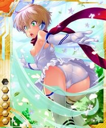 halo kuuchuu_yousai michea_silkys short_hair taimanin_asagi_battle_arena taimanin_asagi_battle_arena_all_card_gallery