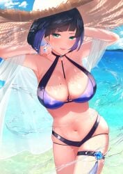yelan (genshin impact) from genshin impact by parupome