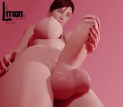 1futa 3d animated areolae blender breasts completely_nude erection from_below futa_only futanari intersex large_breasts large_penis large_testicles lition3d masturbation nipples no_sound nude nude_futanari penis solo testicles video