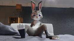 artist_request ass bed feet feet_up female flat_chest fur furry judy_hopps solo zootopia zootropolis