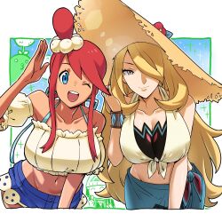 cynthia (pokemon) from game freak by kenchi