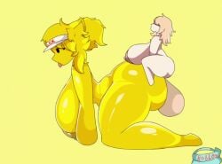 1futa 1girls 2d 2d_animation animated anthro areolae ass balls big_ass big_breasts big_penis breasts cat_ears feet futa_on_female futanari jvucgcv monster_girl nipples nude on_knees penis roblox robloxian self_upload shorter_than_10_seconds side_view size_difference skylar_(jvucgcv) skyler921_(jvucgcv) small_but_hung small_dom_big_sub smaller_futa smaller_futanari sound tagme thighs video yellow_body yellow_hair