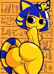 ankha from animal crossing by diego mejia
