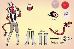 hazbin hotel oc from hazbin hotel by blind peacock draws