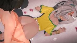 100_kanojo 3d 3d_animation aijou_rentarou big_ass brazilian brazilian_female brown_skin cosplay cum_on_ass kaho_eira kiaps kimi_no_koto_ga_dai_dai_dai_dai_daisuki_na_100-nin_no_kanojo koikatsu sound sound_effects tagme the_100_girlfriends_who_really_really_really_really_really_love_you tsumi45 twintails video white_hair