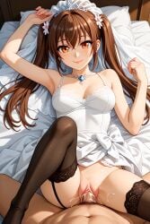 ai_generated alicia_melchiott missionary_position omega-weirdo sega sex valkyria_chronicles valkyria_chronicles_1 wedding_dress