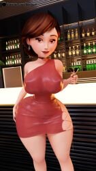 big_butt helen_parr red_dress tagme the_incredibles the_incredibles_2