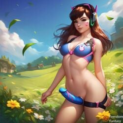 ai_generated blizzard_entertainment d.va d.va_(overwatch_2) dominant_female domination dominatrix femdom femdomfantasyai overwatch strap-on