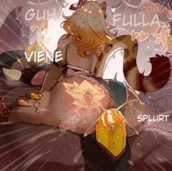 1boy 1boy1girl 1girls 1monster anal anal_juice anal_sex anus ass blonde_hair cat_ears cat_tail catgirl clothed clothing cum cum_in_ass cum_inside cumming_from_anal_sex dialogue female female_focus female_on_top female_penetrated genshin_impact glowing_tattoo green_eyes hoyoverse interspecies large_ass large_penis larger_male leopard_ears leopard_girl leopard_spots leopard_tail male male/female male_penetrating male_penetrating_female mihoyo penile penile_penetration penis penis_in_ass reverse_cowgirl_position saurian_(genshin_impact) short_shorts shorts shorts_aside size_difference smaller_female spanish_dialogue spanish_text straight sweat sweatdrop tail tan tan_body tan_skin tanned tanned_female tanned_skin tattoo tattoo_on_butt tepetlisaurus_(species) text thiccwithaq translated veiny_penis xilonen_(genshin_impact) zoophilia