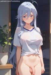 1futa ai_generated balls bedroom big_breasts blush breasts dickgirl erect_nipples flaccid flaccid_penis futa_only futagallery futanari genitals hi_res huge_breasts indoors intersex long_hair nipples original penis small_penis solo testicles thick_thighs uncensored vladilena_millize wide_hips young