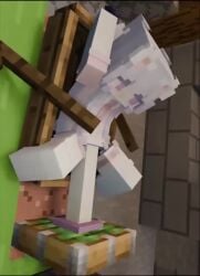1girls 3d 3d_animation animated boat character_request female female_focus female_only minecraft minecraft_sheep_fucker_machine no_sound penetration solo solo_female solo_focus tagme video