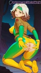 1girls 2025 ai_generated anus anus artist_name ass breasts breasts breasts bust chest clitoral_hood electroworld exposed_anus exposed_pussy female green_eyes hi_res high_quality high_resolution highres juicy_pussy looking_at_viewer marvel marvel_comics moon night night_sky open_mouth patreon patreon_username pussy rogue_(x-men) shooting_star short_hair sky smile solo space spread_ass stable_diffusion star_(sky) starry_sky tight_anus tight_pussy uncensored vagina watermark x-men yellow_bodysuit