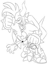 anal furry gay hedgehog male mammal penis rape size_difference skyeprower skyevixensartwork sonic_(series) sonic_the_hedgehog stomach_bulge testicles x-ray zazz zeti