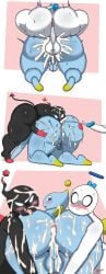 3boys absurdly_large_cock anal angel big_penis chao_(sonic) cherryfox73 chubby cum cum_in_ass cum_in_pussy cum_inside devil eating_ass fat fat_ass gay huge_cock male oral rimjob rimming sonic_(series) sonic_the_hedgehog_(series) sucking_balls sucking_penis threesome
