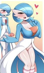 balls big_balls big_penis breasts female female_focus femboy gardevoir generation_3_pokemon humanoid humanoid_female humanoid_male humanoid_only imminent_sex male male_gardevoir masturbation nintendo not_furry penis pokemon pokemon_(species) saltyxodium shiny_gardevoir shiny_pokemon source_request striped_legwear stroking_penis thighhighs
