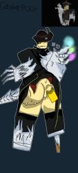 2boys angry artlurkervx ass_grab blocky_body demanding forsaken_(roblox) gasharpoon_john_doe gay hat hips huge_ass john_doe_(forsaken) limbus_company male reference_image roblox roblox_game robloxian self_upload tagme
