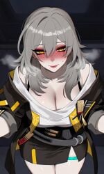 1girl 1girls ai_generated blush blush_lines blushing curvy curvy_female heavy_blush heavy_breathing honkai:_star_rail impacter mommy mommy_kink no_watermark pixai red_face smiling smiling_at_viewer solo solo_female stelle_(honkai:_star_rail)