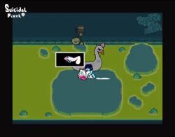2boys after_ejaculation anal anal_sex animated anus blue_skin cum cum_in_ass dialogue_box ejaculation english_text from_behind gay gay_anal gay_sex handjob handjob_while_penetrating kris_(deltarune) longer_than_one_minute pixel_animation pixel_art ralsei ralsei_with_white_fur repost sex suicidalpixel tagme video