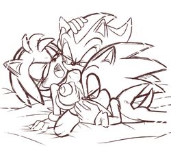 1girls 2boys amy_rose breasts cunnilingus furry hedgehog mammal nipple oral shadow_the_hedgehog skyeprower sonic_(series) sonic_the_hedgehog tagme threesome