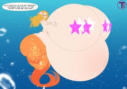 1girls artist_name belly_bigger_than_body belly_bigger_than_head blonde_hair blush blush bracelet bracelets breasts breasts_bigger_than_head breasts_bigger_than_torso busty cleavage covered_nipples emma_(h2o:mermaid_adventures) english_text enormous_breasts female female_focus female_only gigantic_breasts green_eyes h2o:mermaid_adventures huge_breasts hyper hyper_belly hyper_breasts hyper_pregnancy light-skinned_female light_skin massive_breasts mermaid mermaid_tail pregnant pregnant_belly pregnant_female ready_to_pop round_belly solo solo_female solo_focus speech_bubble star_hair_ornament text timaeus top_heavy top_heavy_breasts topless underwater voluptuous voluptuous_female watermark