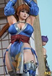 1girls 3d ass ayane_(doa) big_ass big_breasts breasts busty dead_or_alive female female_only hagiwara_studio jealous jealous_female kasumi_(doa) orange_eyes orange_hair tagme thick_thighs wide_hips