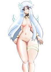 1girls angel angel_wings belly_button breasts female female_only grey_hair idatoh light-skinned_female light_skin long_hair naked nipples nude nude_female pubic_hair skarp_world solo white_background wings witch witchly_(skarpworld)