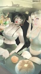 3d 5girls bare_arms bare_shoulders belly_button big_breasts big_breasts big_breasts black_nail_polish black_nails blonde_female blonde_hair blonde_hair blonde_hair_female blue_eyes breast_focus breasts breasts breasts clara_(fortnite) cleavage cleavage_overflow closed_eyes earrings epic_games eyeshadow female female_only fortnite fortnite:_battle_royale hair_ornament haylee_skye_(fortnite) helsie_(fortnite) lexa_(fortnite) light-skinned_female light_skin lipstick long_hair looking_at_another looking_at_viewer makeup morgan_myst_(fortnite) multicolored_hair multiple_girls nail_polish painted_nails pink_lipstick pink_nail_polish pink_nails princess_lexa_(fortnite) red_lipstick revealing_clothes short_hair silver_hair sitting sleeping smile smiling stomach tagme thick_thighs thighs uzachan white_hair