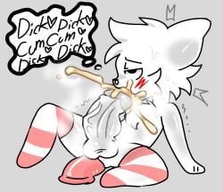 2025 anal anal_sex anthro autofellatio balls big_balls big_penis blush bodily_fluids boy_kisser_(meme) clothed clothing cum cum_in_mouth cum_in_own_mouth cum_in_self cum_inside dialogue dildo dildo_in_ass dildo_insertion domestic_cat english_text erection felid feline felis fur genital_fluids genitals hi_res hornedcookieboy huge_cock humanoid_genitalia hyper hyper_genitalia hyper_penis inner_ear_fluff legwear legwear_only male mammal masturbation meme mostly_nude object_in_ass oral oral_masturbation penetration penile penile_masturbation penis sex_toy sex_toy_in_ass sex_toy_insertion silly_cat_(mauzymice) simple_background solo speech_bubble stockings stockings_only sweat text tuft tufted_fur vein veiny_penis white_body white_fur