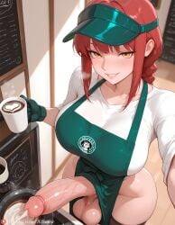 1futa abs ai_generated aisnow balls barista blush breasts chainsaw_man coffee cum cum_in_coffee cum_in_container cum_in_cup cum_in_drink cumshot fit from_above futa_only futadom futanari huge_breasts huge_cock legs lips looking_at_viewer makima_(chainsaw_man) muscular nipples red_hair selfie smile smiling smiling_at_viewer testicles thighhighs thighs veiny_penis yellow_eyes
