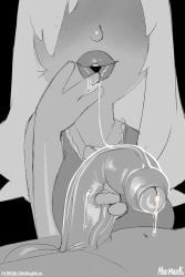 1boy 1futa 1girls 4_fingers american_dad before_oral before_sex big_penis black_and_white breasts dress foreskin francine_smith hand_on_penis imminent_fellatio imminent_oral imminent_sex incest large_penis madmark mature_female milf monochrome mother mother_and_son older_female penis penis_focus penis_grab precum saliva_trail son steve_smith testicles veiny_penis younger_male