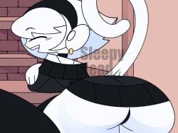 ass_focus asscheeks blush bulge demon_single dress happy male male_only monkey pat_chansamorn_(sleepy_headx3) sfw sleepy_headx3_(artist) unaware