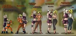 arms_behind_head ass_expansion ass_grab bimbo bimbofication bra breast_expansion breasts female gender_transformation hair_growth high_heel_boots high_heels huge_ass huge_breasts identity_death ino_yamanaka lipstick male male_to_female mtf_transformation naruto platform_heels rotei sequence thigh_expansion transformation transformation_sequence uzumaki_naruto wide_hips