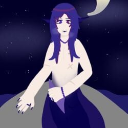1boy 1guy 1man animal_ears animal_tail blue_ring blue_tail blue_tongue boy chest cloud clouds cock dark_blue_tail dark_sky fish_tail guy handjob heterochromia jerking jerking_off jerkingoff light-skinned_male light_skin long_ears long_hair long_nails long_tail male merfolk merman moon night night_sky no_clothes no_clothing oc original original_character pale-skinned_male pale_skin pearl_bracelet pearl_necklace penis penis_out purple_bracelet purple_eye purple_eyebrows purple_eyes purple_necklace purple_penis purple_ring rock scarred scarred_body scarred_face scarred_torso scars scars_all_over scars_on_arm scars_on_body scars_on_chest scars_on_face sea sky solo solo_male stars