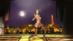 3d belly_dancer bikini blue_bikini breasts dancing female french_female jewelry moonlight pandemic_studios paris ponytail screenshot screenshot_edit stage strip_club stripper stripping the_saboteur topless_female video_games vintage vintage_clothing women world_war_2