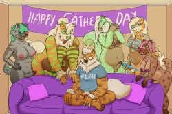 anthro arcanine balls bent_over big_breasts bottomless breasts celeste_(pickles-hyena) clothed clothing crossed_legs curvy_figure daughter_(lore) erection father's_day father_(lore) father_and_child_(lore) father_and_daughter_(lore) female feral fur furniture futanari generation_1_pokemon generation_3_pokemon genitals group herm holding_penis holidays husband husband_and_wife hyena intersex intersex/male lucette_(pickles-hyena) male male/female mammal married_couple maya_henderson mephitid mightyena mother_(lore) mother_and_father_(lore) mr._henderson mrs._henderson nintendo nipples nude overweight parent_(lore) parent_and_child_(lore) parent_and_daughter_(lore) penis pickles-hyena pillow pistachio_(pickles_hyena) pokemon pokemon_(species) sitting skunk sofa standing striped_body striped_fur stripes wife