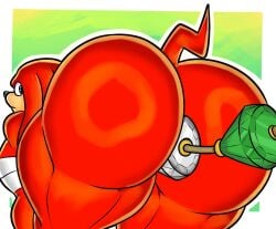 1boy bent_over big_ass big_ass_(male) big_butt buttplug furryonline1 gay huge_ass huge_butt knuckles_the_echidna male male_only nth6969 solo solo_male sonic_(series) sonic_the_hedgehog_(series)
