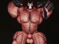 3d animated anthro bane bara dc dc_comics gloves hairy huge_cock male male_only masked masked_male muscular muscular_male nipple_piercing pubic_hair tagme thrusting video xerxes_yelnos