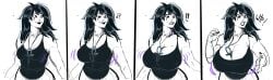 breast_expansion breasts breasts_bigger_than_head dc dc_comics dc_vertigo death_(personification) disgusted ecchi goth goth_girl gothic the_sandman