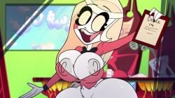 charlie_morningstar_(hazbin_hotel) hazbin_hotel huge_ass huge_breasts screenshot_edit