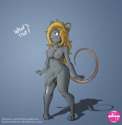 1futa anthro cum cum_string foreskin furry futa_only futanari intersex mouse rodent shadow softcore_works solo standing