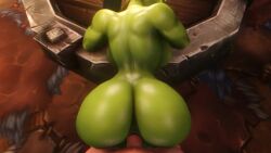 3d animated anus bent_over bent_over_table big_breasts black_hair blizzard_entertainment breasts dat_ass dat_butt doggy_style earrings female green_skin huge_ass huge_butt human human_(warcraft) human_male indoors large_breasts light-skinned_male light_skin looking_back looking_pleasured loop male male/female moan moaning moaning_in_pleasure muscular muscular_female narrow_waist noname55 nude nude_female nude_male orc orc_(warcraft) orc_female penis ponytail pov pussy raised_eyebrow sex sideboob sound sound_effects table vaginal_penetration vaginal_sex video warcraft wasp_waist wide_hips world_of_warcraft