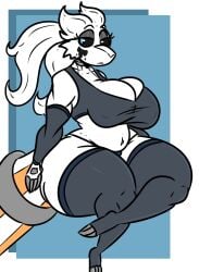 anthro anthro_only big_breasts breasts cleavage female furry huge_breasts kingretrokirby pokemon pokemon_(species) reshiram tagme