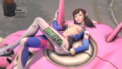 3d animated breasts d.va female lying mediocresfm meka nipples no_sound overwatch pussy solo source_filmmaker spread_pussy video